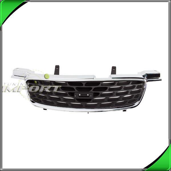 Front grille ni1200190 outer chrome new black body 2000-2003 nissan sentra 1.8l