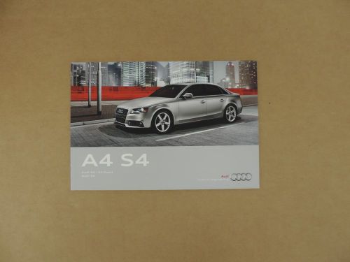 2012 audi a4 s4 sedan avant wagon premium prestige sales brochure dealer catalog