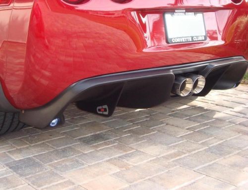 Corvette c6 rear diffuser and exhaust exterior body kit includes z06 and zr1