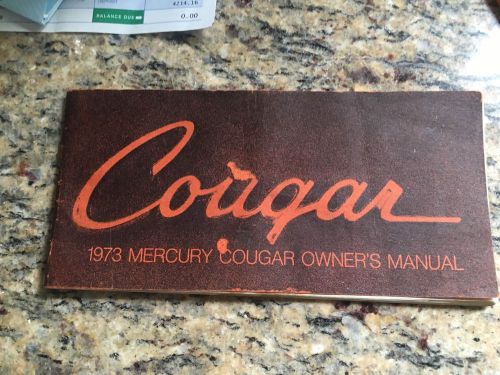 1973 mercury cougar owners manual