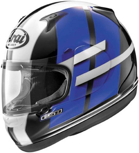 Arai rx-q conflict motorcycle helmet blue black white