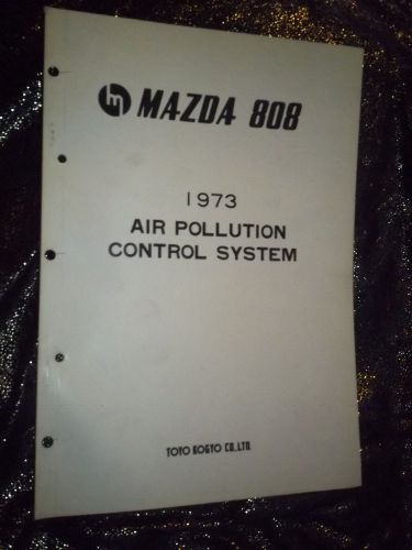 1973 mazda 808 air pollution control system manual factory oem book