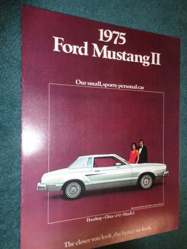 1975 ford mustang sales brochure catalog original mustang ii dealership item