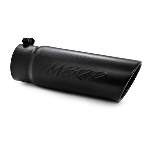 Mbrp exhaust t5112blk angled rolled end exhaust tip