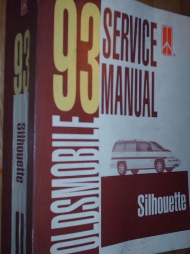 1993 oldsmobile silhouette shop manual / book