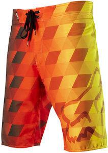 Fox racing chroma mens boardshorts red/yellow 28 usa