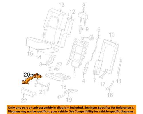 Suzuki oem 07-09 xl-7 rear seat-link assembly left 8874078j10