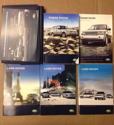 2008 range rover owner&#039;s manual with case