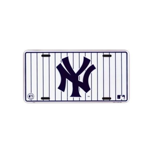 New york yankees (white pinstripe) license plate