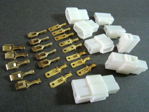 5 sets x t plug 2 wire socket connector male &amp; female with terminals #ca2