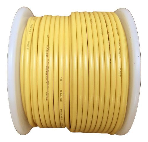 18 awg yellow 100 ft automotive primary wire stranded