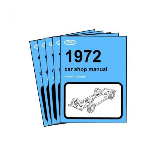 1972 ford, lincoln, mercury car shop manual - 5 volume set - 1660 pages