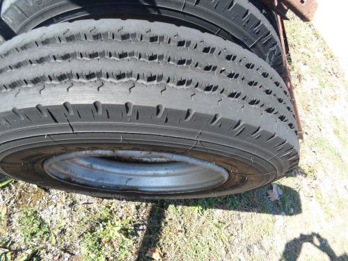 Michelin 8.5r xza  17.5 used tire on iveco wheel