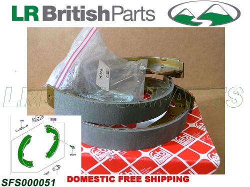 Land rover parking rear brake shoes set sfs000051 range rover 03-12 febi