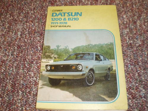 1971-1978 clymer datsun 1200 &amp; b210 car service repair manual book all models