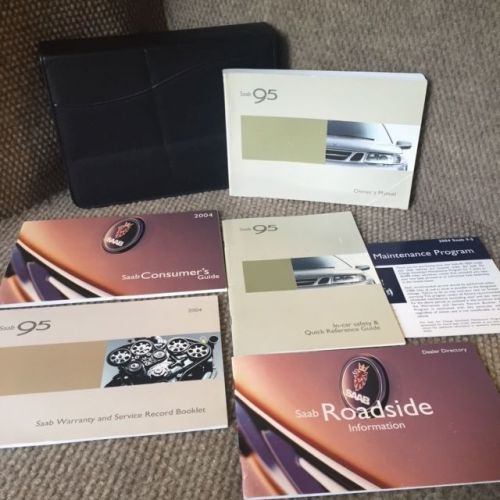 2004 saab 95 9 5 oem owners manual set with service books and case