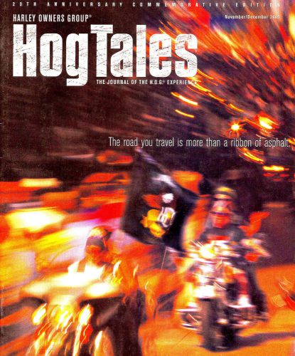 2003 nov/dec harley hog tales magazine -20th anniversary commemorative edition