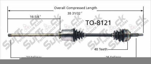 Surtrack to8121 right new cv complete assembly