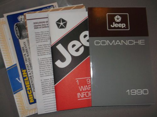 1990 jeep comanche owners manual