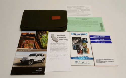 2015 jeep wrangler owners manual user guide  4x4 rubicon sahara unlimited 3.6l