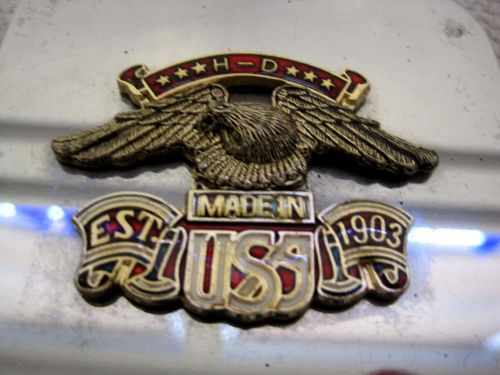 Harley-davidson 10 1/4&#034; emblem chrome bracket plate sissy?????