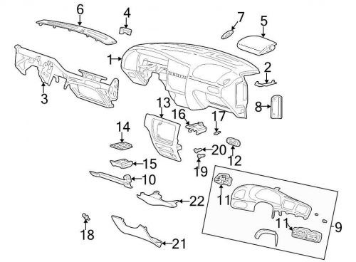 Ford oem dashboard air vent 1f1z19893cab image 12