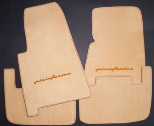 Ex stock - cream velours pf mat set for ferrari 400