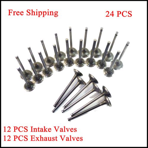 New intake &amp; exhaust valve kit for hyundai kia 2.5l 2.7l 1999-2010 set of 24 pcs