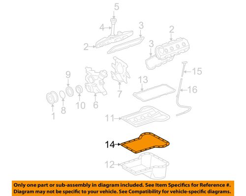 Ford oem 03-10 f-350 super duty-engine oil pan gasket 3c3z6710ba