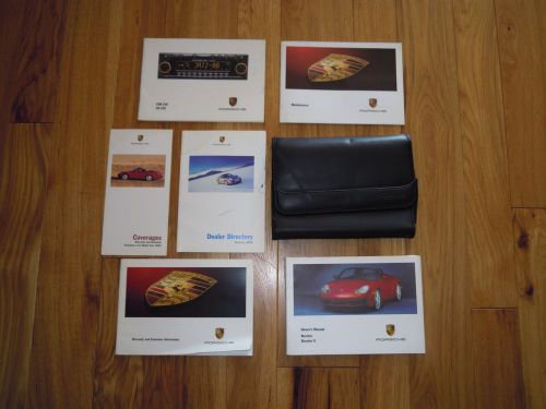 2002 porsche boxster s owners manual and case free shipping