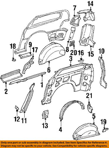 Mopar oem 4857227aa side panel-wheelhouse liner