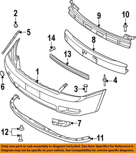 Kia oem 865304d000 front bumper-impact bar