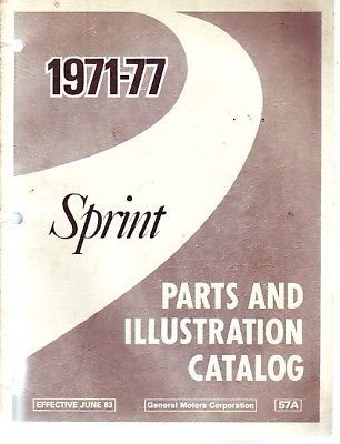 1971 1972 1973 1974 1975 1976 1977 sprint parts manual