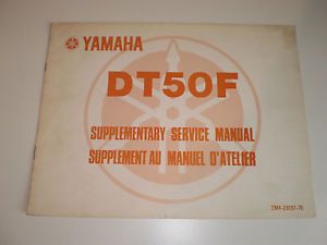 Yamaha dt50 f 1979 official supplementary  service  manual