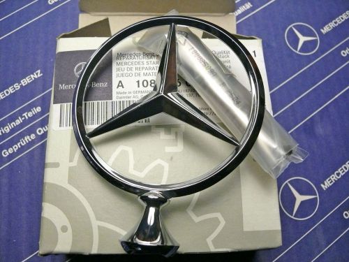 Genuine mercedes hood star repair set for w108 w109 nos! flawless!