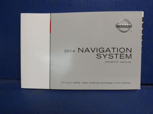 14 nissan navigation system owners manual oem ee276