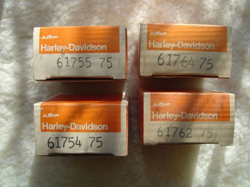 Nos oem 1975 75 harley sportster gas fuel tank decals 61754-75 61755-75 61762-75