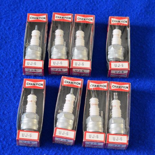 Original - chris craft 283 &amp; 327 uj-6 inboard engine spark plugs - nos set of 8