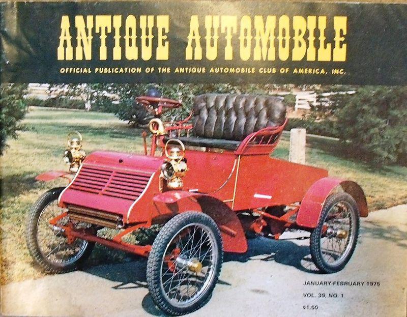 Antique automobile jan feb 1975 the american motor carriage co. the 1900 snell