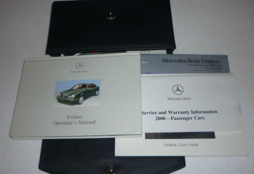 2000 mercedes e320 e430 owners manual set 00 e 320 guide w/case