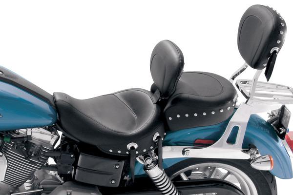 Mustang harley-davidson dyna glide wide rear seat vintage,2006-2011