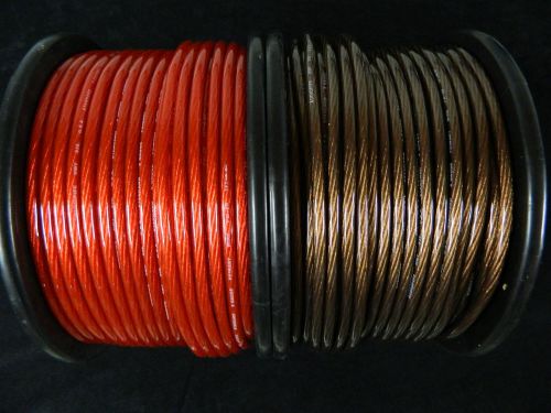 8 gauge wire 50 ft 25 red 25 black awg cable power ground stranded primary amp