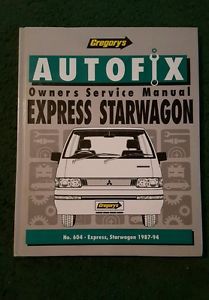 Gregorys repair manual mitsubishi express starwagon