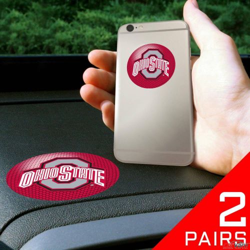 Fanmats - 2 pairs of ohio state university dashboard phone grips 13053