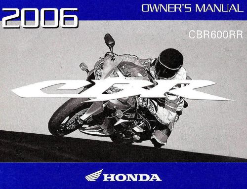 2006 honda cbr600rr motorcycle owners manual -cbr600 rr-honda-cbr 600 rr