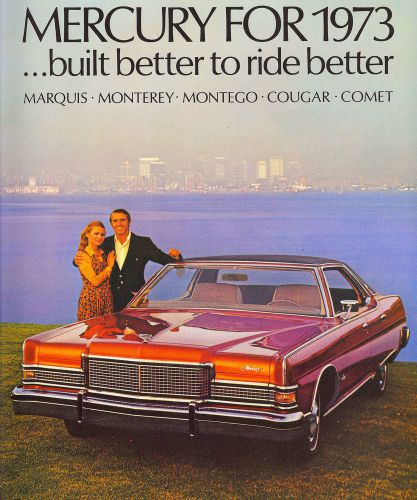 1973 mercury large deluxe brochure -cougar-marquis-monterey-montego-comet