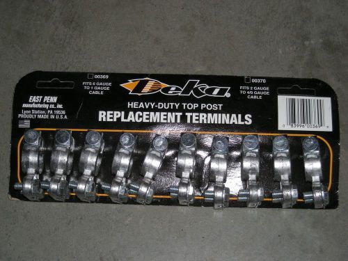 Deka 10 pcs heavy-duty top post battery terminal set # 83996 00369 car truck