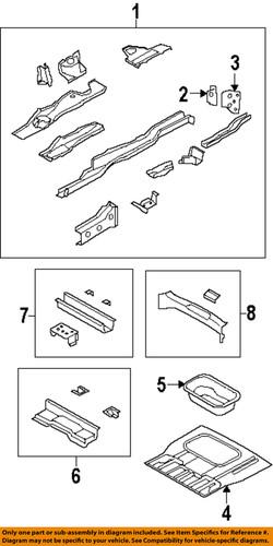 Dodge oem 5178528aa floor & rails-rear-bumper bracket