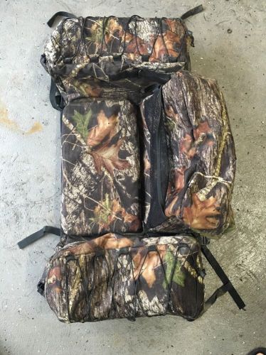 Mad dog camo atv quad rear trunk storage bag passenger