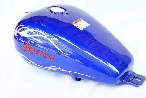 New 3.4 gallons fuel gas tank for honda ca cmx 250 cmx250 rebel 1985-2016 blue